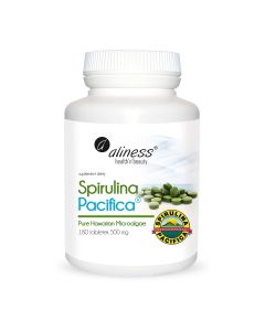 Aliness - Spirulina Hawajska Pacyfica - Spirulina tabletki - 180 sztuk