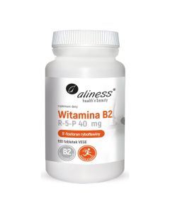 Aliness - Witamina B2 R-5-P (ryboflawina) 40 mg - 100 vege tabletek