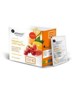 Aliness - Witamina C 1000 mg PLUS - Bioflawonoidy + Rutyna + Acerola - 30 saszetek