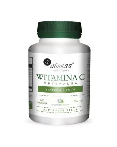 Aliness - Witamina C Optymalna 250 mg - 200 vege kapsułek