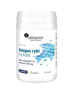 Kolagen rybi 5 g PLUS siarka OptiMSM, wit C x 25 porcji, proszek