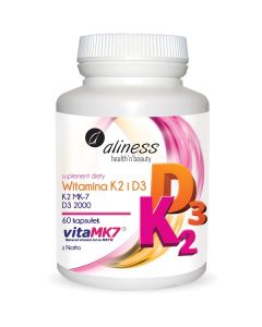 Aliness Witamina K2 + D3 60 kapsułek