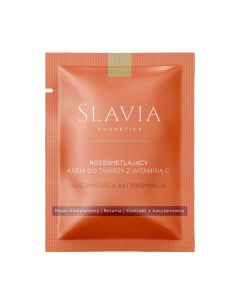 SLAVIA Cosmetics Krem do twarzy na dzień z aktywną witaminą C 3% Rozświetlenie - Ujędrnienie - próbka 2 ml