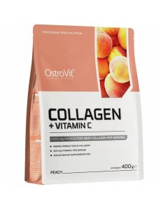 OstroVit Collagen + Vitamin C smak brzoskwiniowy - 400g