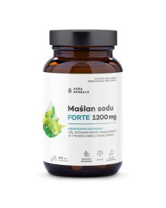 Maślan sodu 600 mg Aura Herbals Mikrokapsułkowany - 60 kapsułek