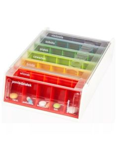Anabox kasetka na leki 7 dni z podziałem na pory dnia