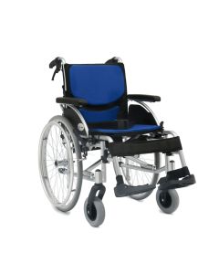 ARmedical Wózek inwalidzki aluminiowy ultralekki ERGONOMIC AR-300 - Niebieski, koła pompowane, szer. 50 cm