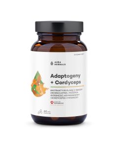 Aura Herbals Adaptogeny + Cordyceps 60 kapsułek