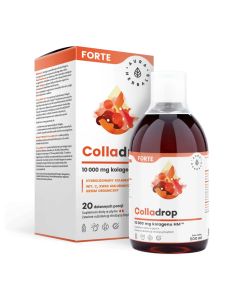 Aura Herbals - Colladrop Forte - Kolagen morski w płynie 10000 mg - 500 ml