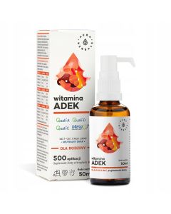 Aura Herbals - Witamina ADEK A + D3 + E + K2MK7 - krople 50 ml