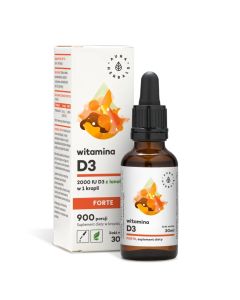 Aura Herbals - Witamina D3 2000 IU w kroplach Forte - 30 ml