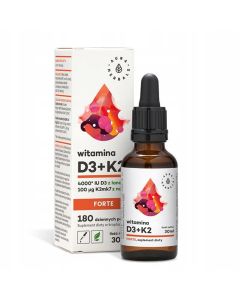 Aura Herbals Witamina D3 + K2 Forte w kroplach 4000 IU - 30 ml
