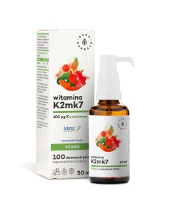 Aura Herbals Witamina K2 100 mcg Vegan, krople 50 ml