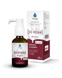Avitale, Naturalna witamina D3 VEGAN 1000 j.m. 30 ml