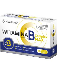 Xenico Pharma Witamina B Complex MAX - 30 kaps. Vcaps®