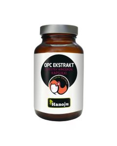 HANOJU OPC Ekstrakt z Pestek Winogron - Przeciw starzeniu - 400 mg 90 kaps.