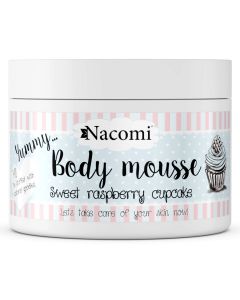 Mus do ciała odżywczy Nacomi - Malinowa babeczka - 180 ml