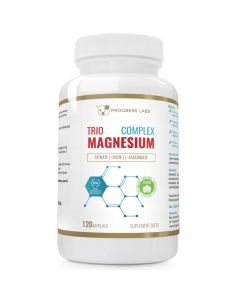 Best Store Progress Labs Magnez Complex 400mg Trio Magnesium Produkt Vege 120 Kapsułek 
