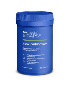BICAPS saw palmetto+ Dla wsparcia prostaty i dróg moczowych - 60 kapsułek
