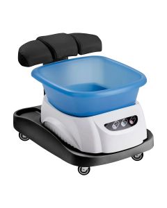 Brodzik do pedicure Azzurro z masażerem i czarnym wózkiem