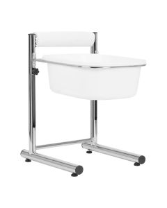 Brodzik do pedicure z regulowaną wysokością Activeshop - chrom