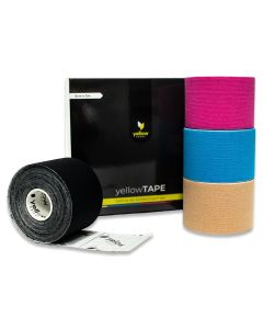 YellowTAPE  – Taśma do kinesiotapingu zestaw 4szt. różne kolory
