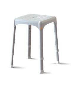 Taboret prysznicowy kwadratowy z aluminiową ramą Timago KING-STA-20