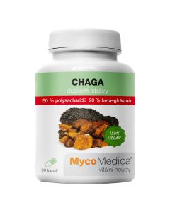 MycoMedica - Chaga w optymalnym stężeniu, 90 kapsułek ziołowych