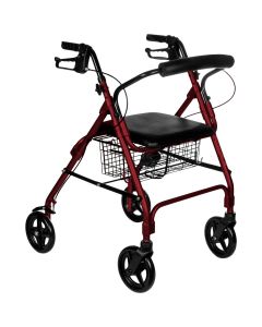 Reha Fund Chodzik czterokołowy Denver Premium 615 czerwony