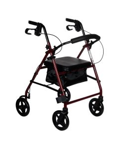 RehaFund Chodzik czterokołowy RF-610 - czerwony