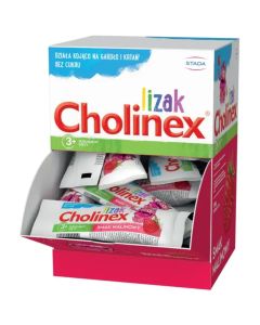 Cholinex Lizaki - smak malinowy - 50 sztuk