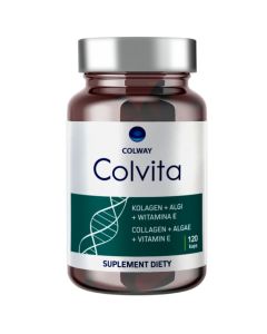 Kolagen rybi Colvita Colway z algami i witaminą E - 120 kapsułek