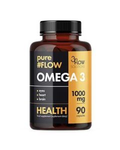 3Flow Solutions pureFLOW Omega3 1000mg - wsparcie pracy mózgu - 90 kapsułek