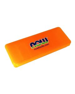 Organizer na tabletki Now foods - pomarańczowy