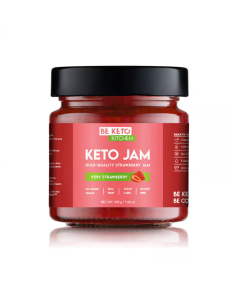 BeKeto Keto Dżem - dietetyczny różne smaki - 200g - Truskawkowy