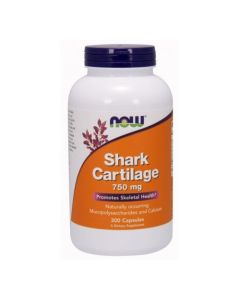 Now Foods Chrząstka rekina - Shark cartilage 750 mg 300 kaps.