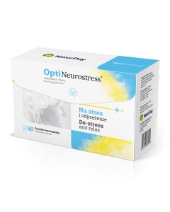 NaturDay OptiNeurostress Spirulina- uspokojenie, stany depresyjne - 60 kaps.