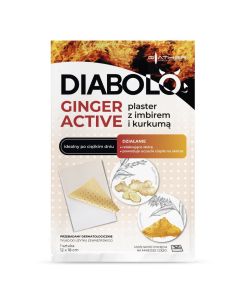 Plaster rozgrzewający DIABOLO GINGER ACTIVE z imbirem i kurkumą 1 sztuka