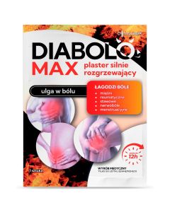 Diather DIABOLO MAX plaster silnie rozgrzewający - 1 sztuka