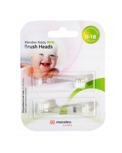 Końcówki do szczoteczki dla dzieci Meriden Kiddy Mini 0-18 miesięcy - 2 sztuki