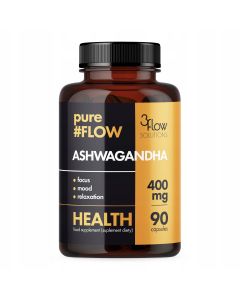 3Flow Solutions Ashwagandha na stres i nerwy pureFLOW 400mg - 90 kapsułek