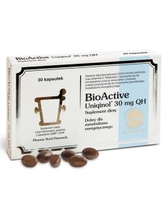 Pharma Nord BioActive Q10 Uniqinol 30 mg QH -Prawidłowy metabolizm energetyczny-30 kaps.