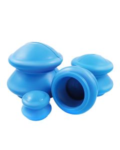 Bańki chińskie gumowe medyczne 4 szt. - masaż antycellulitowy