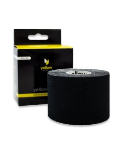 YellowTAPE Taśma do kinesiotapingu - Czarny-5 cm