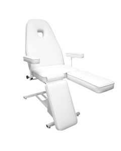 BIOMAK Fotel ster.elektr. do pedicure FE-202 biały ( poduszka z otw. bez podłokietników)