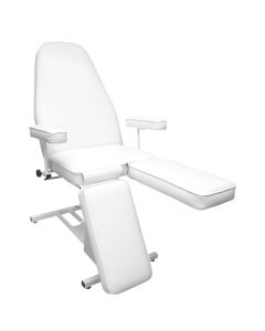 BIOMAK Fotel ster.elektr. do pedicure FE-202 biały ( poduszka bez otw. bez podłokietników)