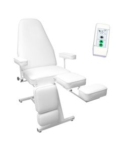 BIOMAK Fotel ster.elektr. do pedicure FE-602 BIS biały ( poduszka bez otw. bez podłokietników)
