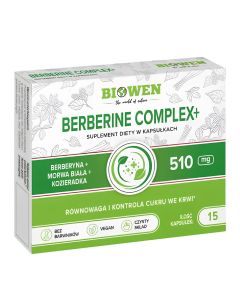 BIOWEN Berberine Complex+ [ BLISTRY ] - 15 kaps.