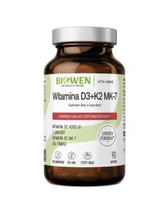 BIOWEN Witamina D3+K2MK7 - 90 kaps.