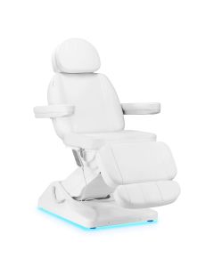 Elektryczny fotel kosmetyczny SILLON Luxury 3 silniki biały